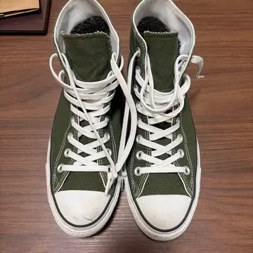CONVERSE ALL STAR 하이컷 스니커즈 올리브 그린