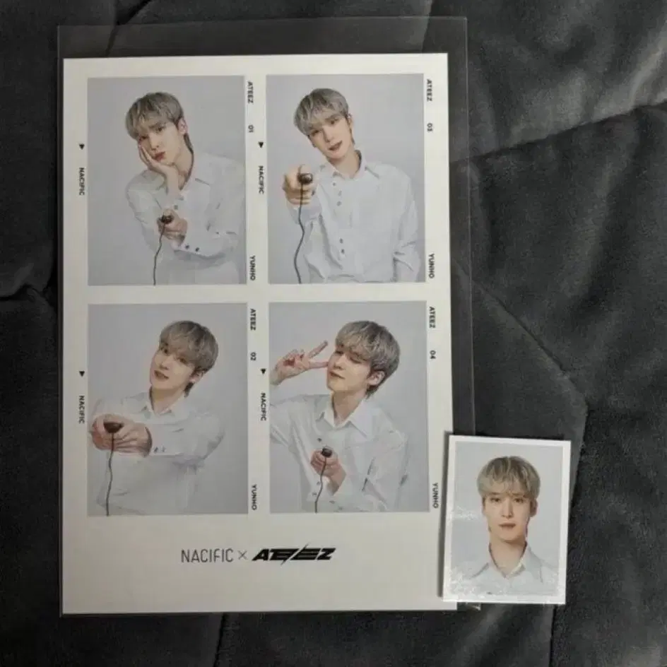 Ateez Choi San Signed Polaroid | Bunjang Global