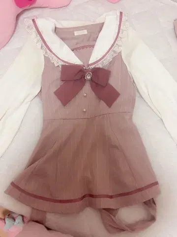 LIZLISA 세일러 셋업 핑크