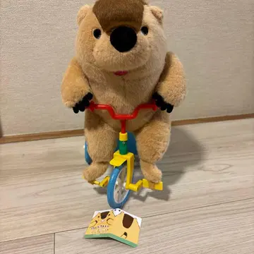 새상품 신나는! 자전거 마모트 기믹 봉제 인형 마스코트