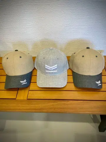 YANMAR 캡 3개 세트 베이지 그레이