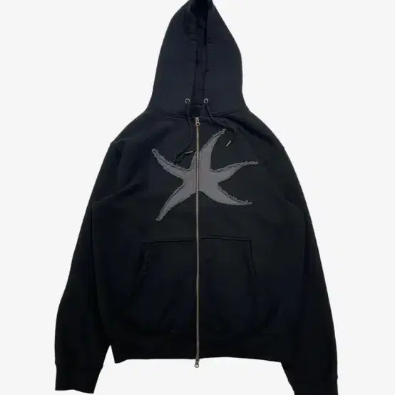 The Coldest Moment Stripe Hooded Zip-up Black S | Bunjang Global
