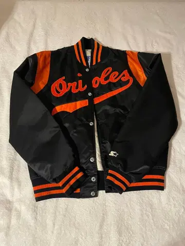80S MLB M 볼티모어 오리올스 바시티 자켓