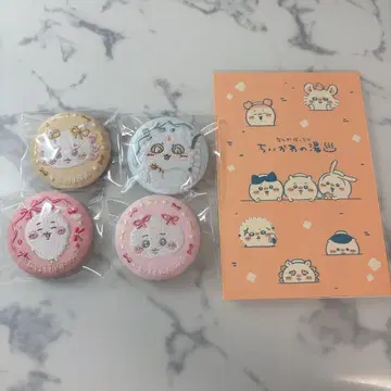 치이카와 (먼작귀) 자수 캔뱃지 비스킷 아노코 시사