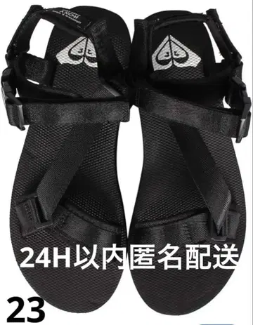 새상품 23cm ROXY 샌들 블랙 스포츠 샌들 블랙