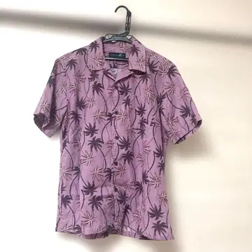 90s CARIBBEAN JOE 야자수 올 패턴 셔츠 하와이안 셔츠 M
