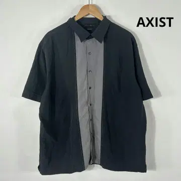 빈티지 AXIST 반팔 셔츠 남성용 XXL 오버 사이즈 루즈핏 구제 의류