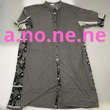 a.no.ne.ne 반팔 셔츠 원피스 빅 사이즈 마터니티