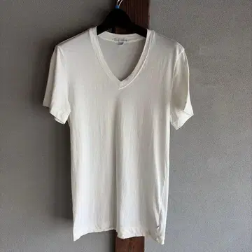 James Perse white cotton T-shirt