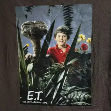 새상품급 E.T. 티셔츠 공식 포스터 모티브 프렌즈 그레이 L