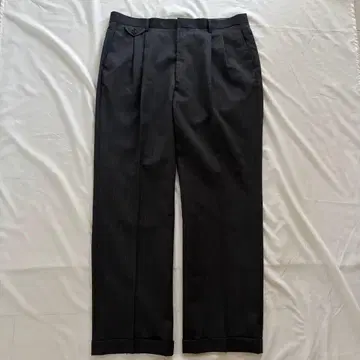00's 빈티지 와이드 슬랙스 아메카지 시티 보이 모드