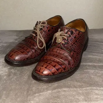 레어 Tricker's 악어 엠보싱 캡토 컨트리 슈즈