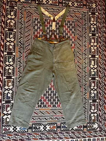 50s British Army Green Denim Pants 영국군