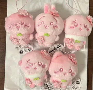 치이카와 (먼작귀) 사쿠라색 마스코트 토끼 하치와레 밤만쥬 모몽가
