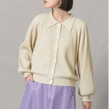 TORRAZZO DONNA 카라 니트 폴로 가디건 워셔블 립