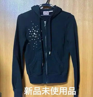 미사용 새상품 JUICY COUTURE 블랙 컬러 후드티