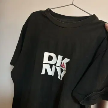 90's Y2K DKNY 로고T셔츠 USA제 오버 사이즈 블랙