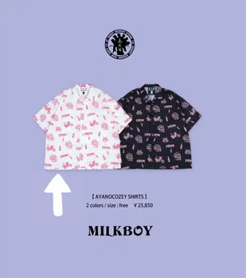 키시다단 x MILKBOY COLLABORATION 셔츠