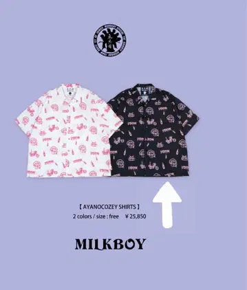키시다단 x MILKBOY COLLABORATION 셔츠