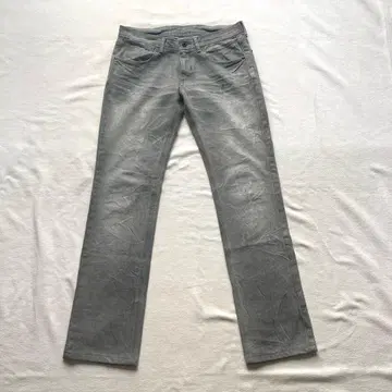 블랙바렛 코팅 가공 데님 팬츠 그레이 3 Y2K a00S