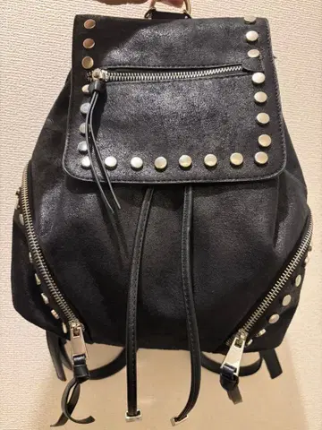 ZARA 스터드 백팩 블랙 Y2K 한국 모드 락