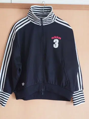 adidas 빈티지 트랙 탑 OG 스트라이프 리브 L