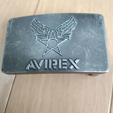 AVIREX 메탈 벨트 버클 윙 별