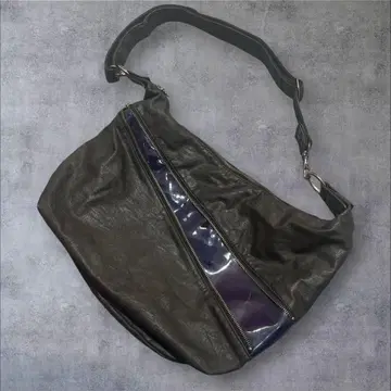 00s [archive] 다케오 키쿠치 천연 가죽 가죽 숄더백 y2k