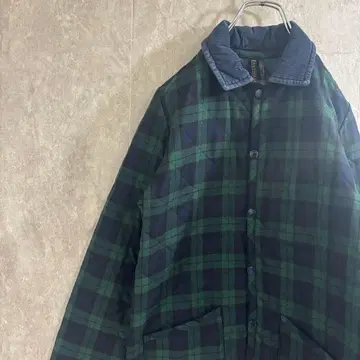 LAVENHAM 퀼팅 자켓 체크 패딩 자켓 36