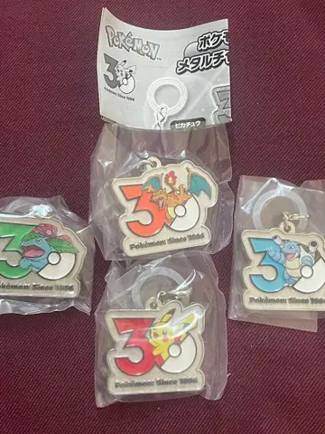 포켓몬 30주년 메탈 참 메지루시 액세서리 피카츄 리자몽