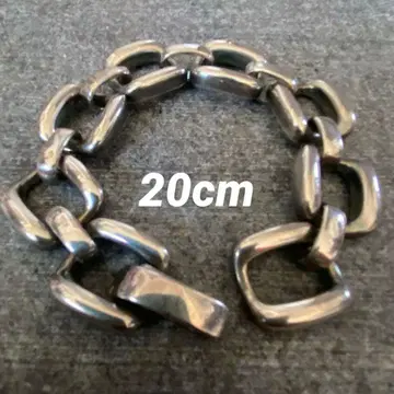 빈티지 훈은 실버 체인 팔찌 20cm