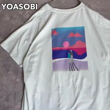 YOASOBI 티셔츠 봄/여름 3XL 라이트 그린 오버 사이즈 요아소비
