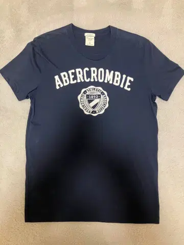Abercrombie, 아바클로, 네이비, 반팔 티셔츠, S