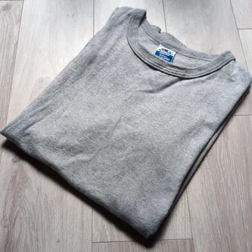 90s Champion usa제 파랑 택 무지 T셔츠 그레이 M 사이즈
