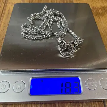 로프 체인 목걸이 뜨개질 체인 실버925 60cm