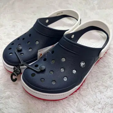 새상품 레어 단종 crocs 프론트 코트 클로그 29cm 네이비