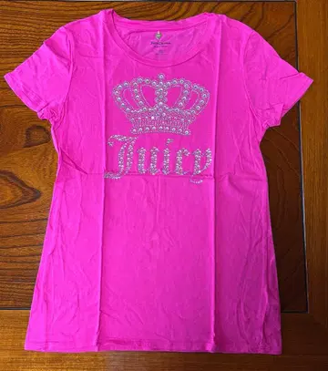 USED Juicy Couture 핑크 크라운 T셔츠
