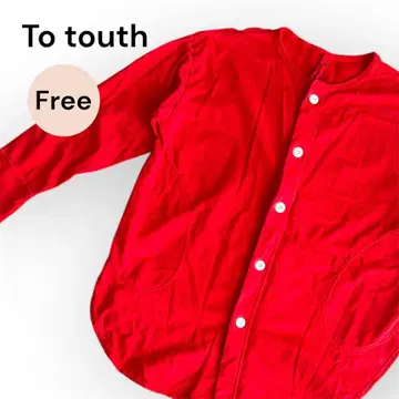 [ 컨디션 최상 ] To touth 투터치 가디건 레드 Free