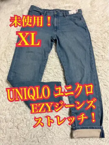 미사용! UNIQLO 유니클로 EZY 청바지 데님 스트레치 XL