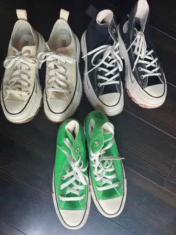 CONVERSE ALL STAR 스니커즈 3켤레 세트 통굽