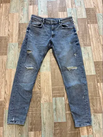 ZARA 데미지 가공 스키니 데님 32