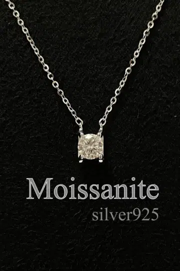 [ 최고품질 ] 모이사나이트 목걸이 [ 0.5ct ] 실버 925