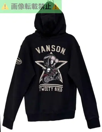 VANSON x LOONEY TUNES 자수 맨투맨 후드티 XL