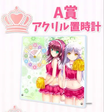 A상 아크릴 탁상 시계 카나데 유리 Angel Beats!