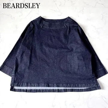 [ BEARDSLEY ] 보트넥 오버 사이즈 데님 블라우스 풀오버