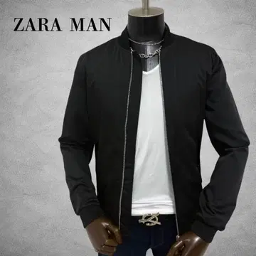 ZARA MAN MA-1 자켓 봄버 자켓 블랙 블랙 계열