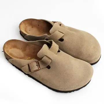 소독 완료 BIRKENSTOCK 보스턴 스웨이드 베이지 레귤러