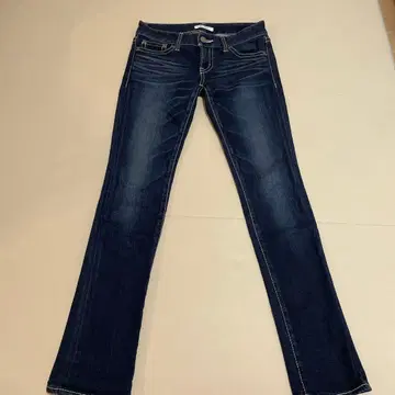 MOUSSY 다크 데님 슬림 핏 팬츠 26인치