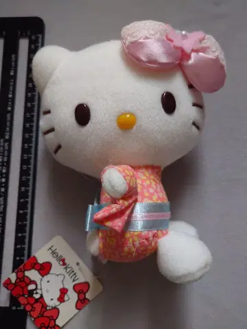 키티 유카타 봉제 인형