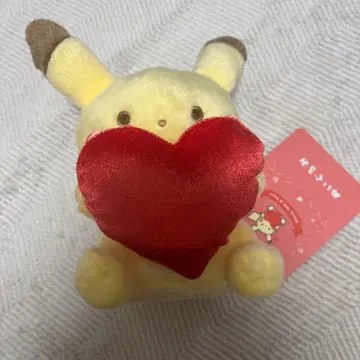 포켓몬 센터 오리지널 피카츄 하트 봉제 인형 발렌타인 새상품